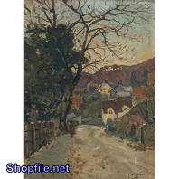 TSD3650 - Tranh sơn dầu vẻ đẹp mong manh của nông thôn